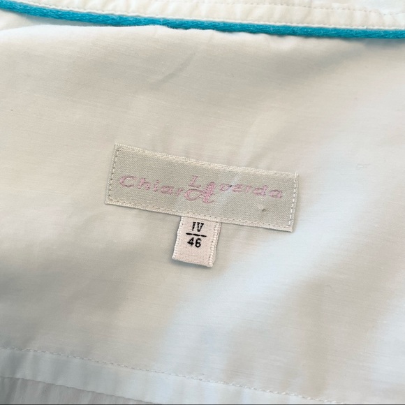 Chiara Laverda Botton Down Blouse | Made In Italy | Euro 46 - Picture 7 of 8